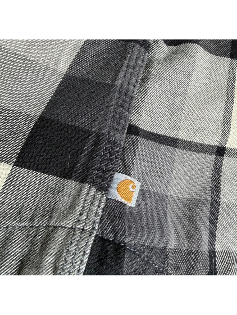Carhartt Youth L 12/14 Plaid Fleece Lined Shacket Shirt Jacket